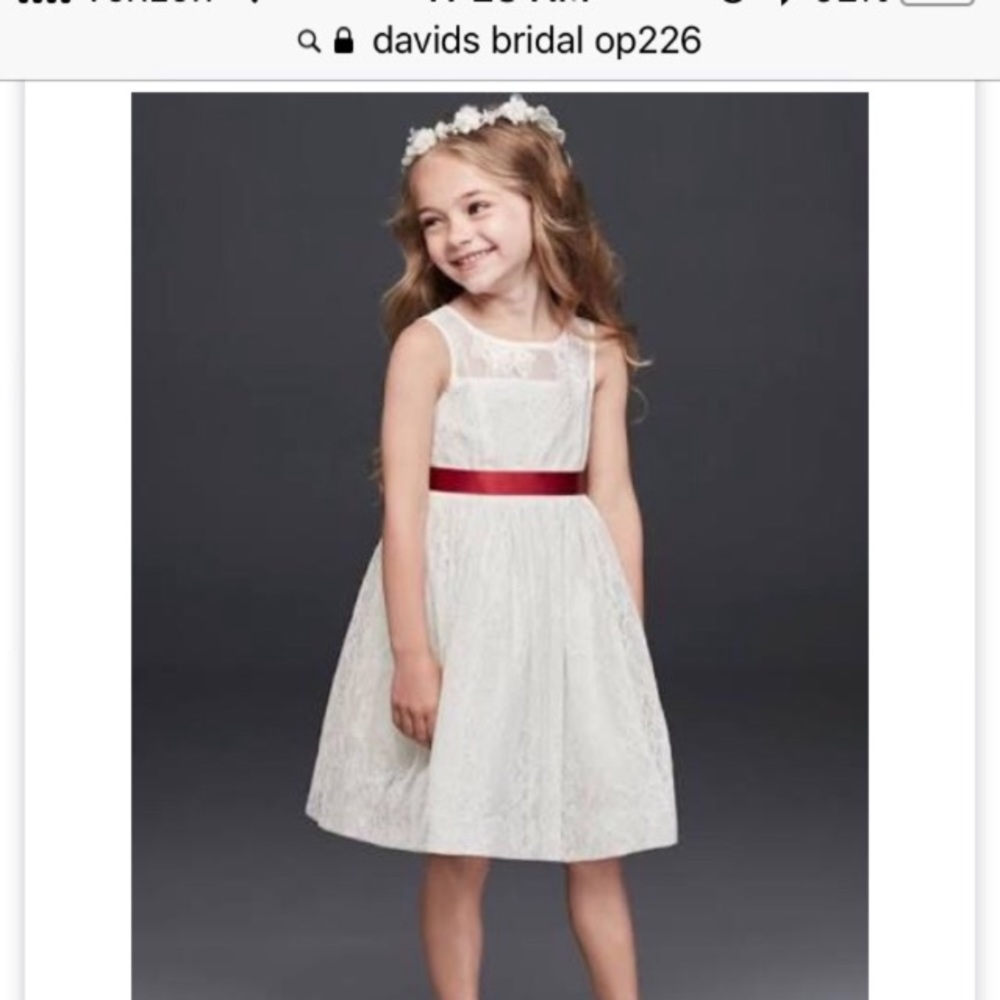 David’s Bridal 2T Flower girl dress op226